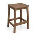 Gartenbarhocker 40 x 40 x 65 cm Akazienholz Latten Sitzfläche quadratisch Braun Schwarz