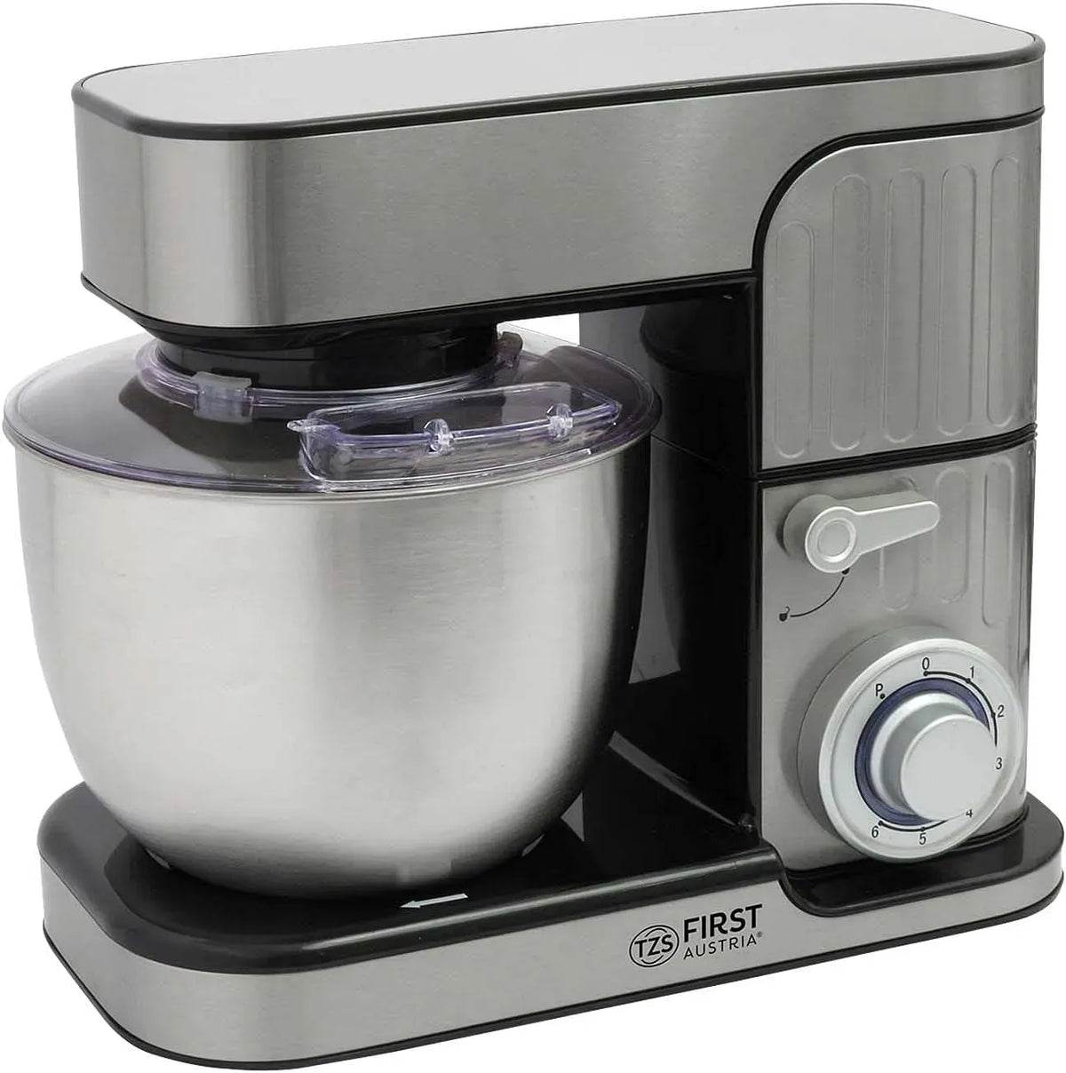 Küchenmaschine, 5 L, 1300 W, TZS, Edelstahl, 5 L Behälter, 6 Geschwindigkeiten