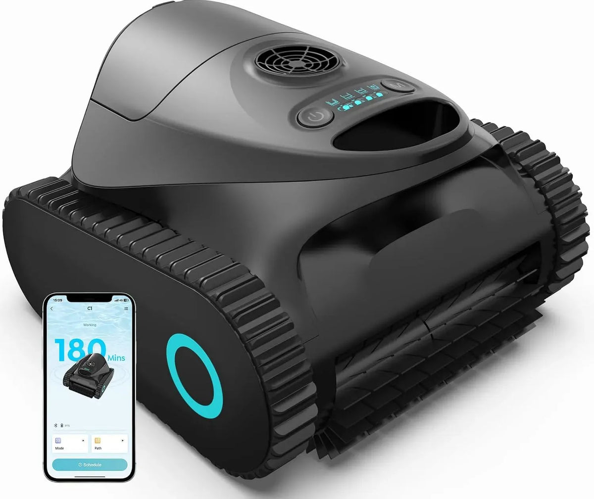 Doppelfilter, Poolroboter, Akku, Poolreinigungsroboter, kabellos, Stand- und Wandmontage