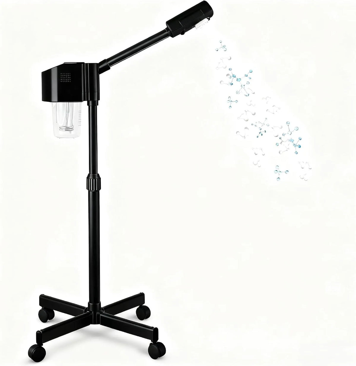 Beauty-Pflege-Luftbefeuchter, Gesichtsdampfer, Timer, Wohnzimmergestaltung, gewerblich, Schwarz, zu Hause & Salon