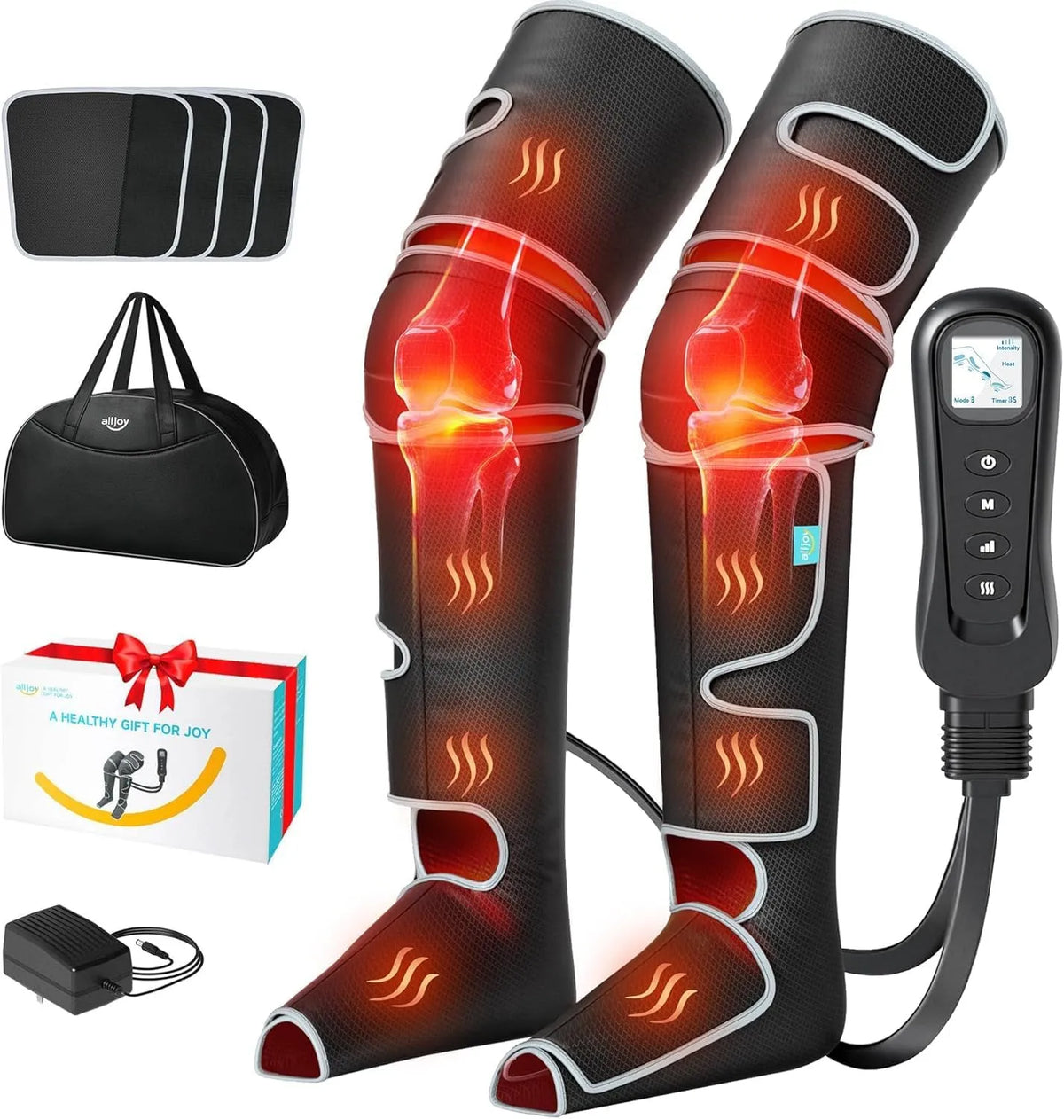 Beinmassagegerät, Beinheizkissen, Wärmefunktion, für Schmerzen und Durchblutung, ALLJOY