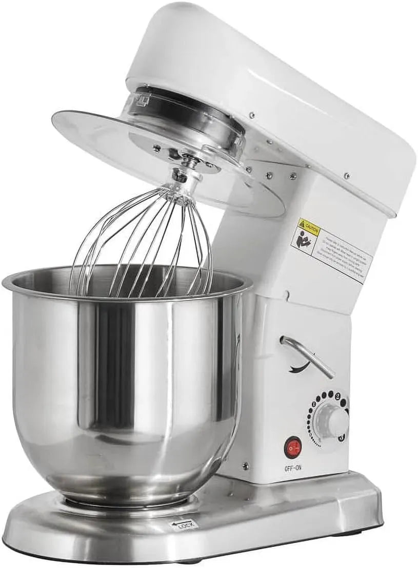 Teigknetmaschine, Teigrühmaschine, 7 L, 750 g, Pizza, Gastronomie, Edelstahl, für 750g Teig I Gastronomie Teigrühmaschine mit Edelstah