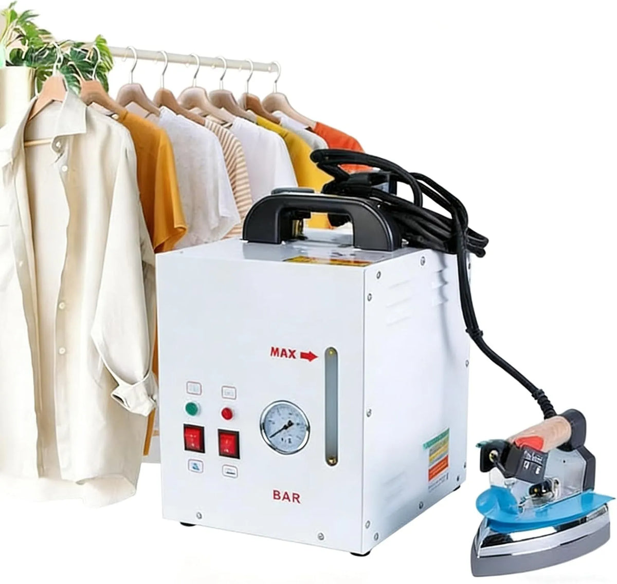 Warmwasserbereiter, Dampf, leise, 1600-W-Industrie-Dampfbügeleisen Von Kleidung Und Gardinen, Gewerblicher Dampfgenerator