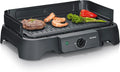 Severin PG 8595 Tischgrill, elektrischer Tischgrill, 39x23cm, 2000 W, 40 bis 220 °C, Wärmefunktion, Schwarz