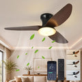 Ventilator, 39 Zoll, Timer, Wohnzimmergestaltung, Timer & 3 Lichtfarben, Reversibler DC-Motor, 6 Geschwindigkeiten