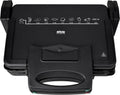 KG 2410 Silva Homeline Kontaktgriller, Antihaftbeschichtete Grillplatten, 1700W, Grillfläche 20,3 x 30,3 cm, 2 Thermostatregler, Schwarz