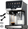 Milchaufschäumer, 2 L, 1450 W, Milchschäumer, großer Wassertank, 6 Programmen & Handmodus Für Cappuccino Latte Espresso