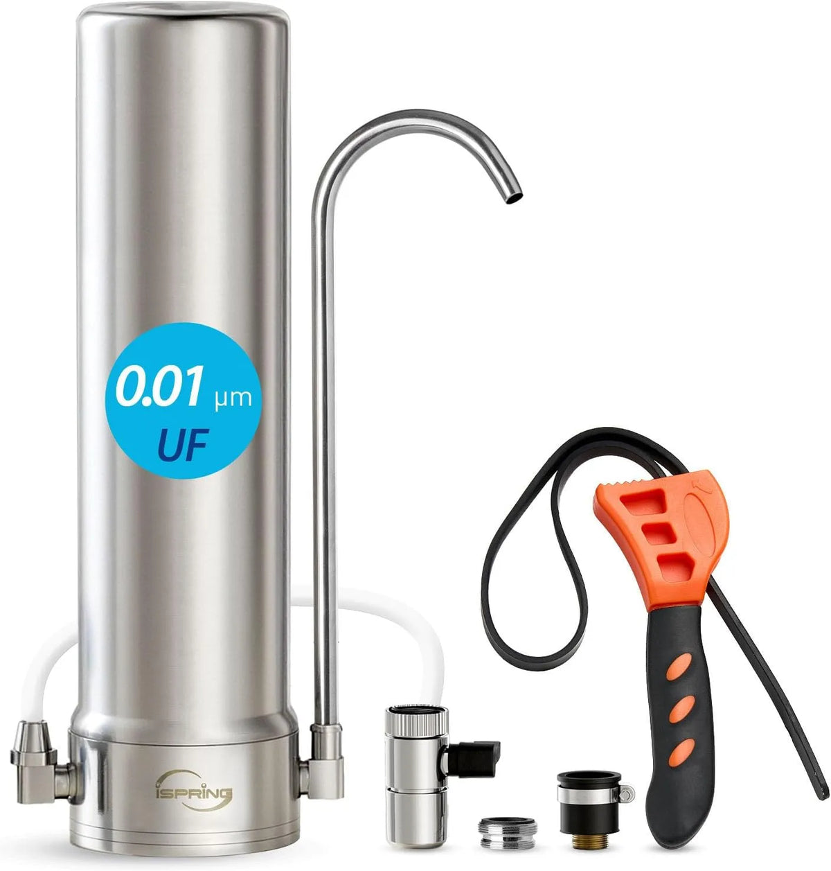 CKC1S Wasserfilter, Trinkwasserfiltersystem, Edelstahl, iSpring
