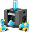 60-Sekunden-Schnelleismaschine Schneekegelmaschine, Bingsu-Maschine, Speiseeismaschine, Slush-Eisbereiter, Schwarz, für Geschabtes EIS
