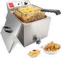 Fritteuse, 16 L, 3300 W, gewerblich, Edelstahl