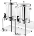 Getränkespender, Eisbehälter, Getränkedispenser, 16 L, Edelstahl, für Partys