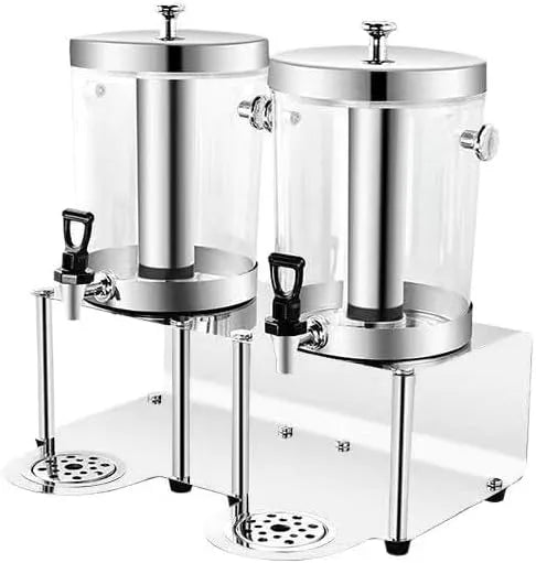 Getränkespender, Eisbehälter, Getränkedispenser, 16 L, Edelstahl, für Partys