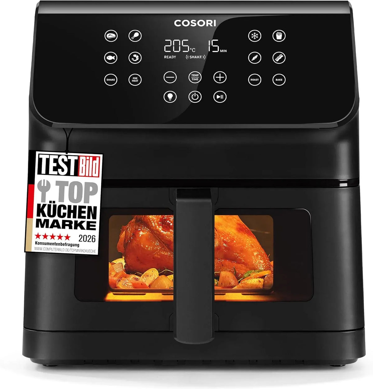 Heißluftfritteuse 12-in-1, 6,2 L, elektrische Fritteuse ohne Öl, Cosori Airfryer