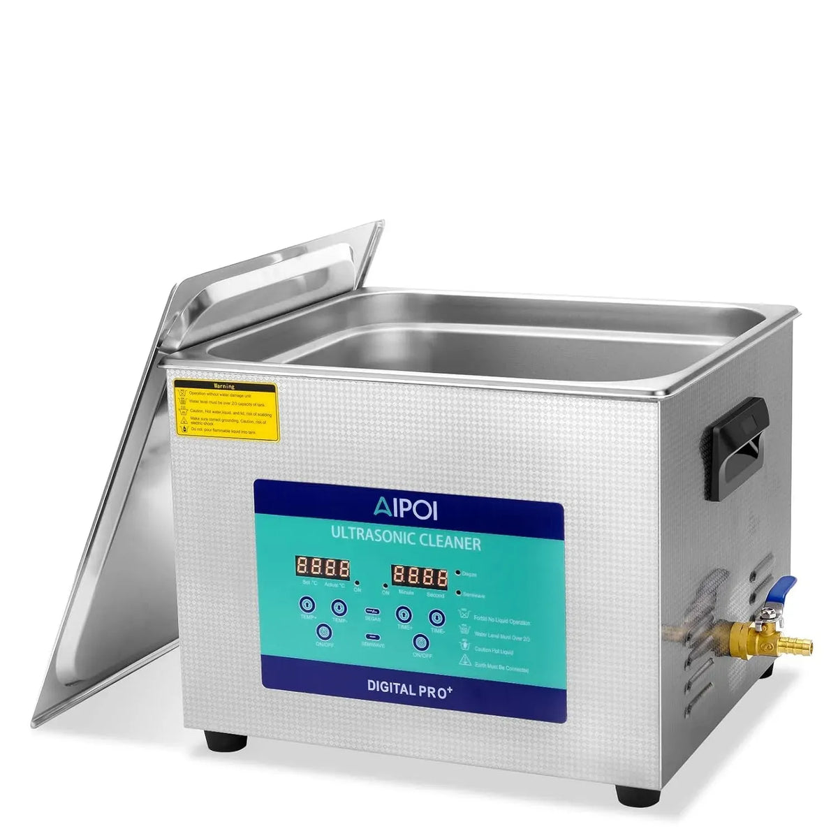 Ultraschallreinigungsgerät, Ultraschallreiniger, Heizung, 15 L, 360 W, Edelstahl, Wärmefunktion, für Vergaser