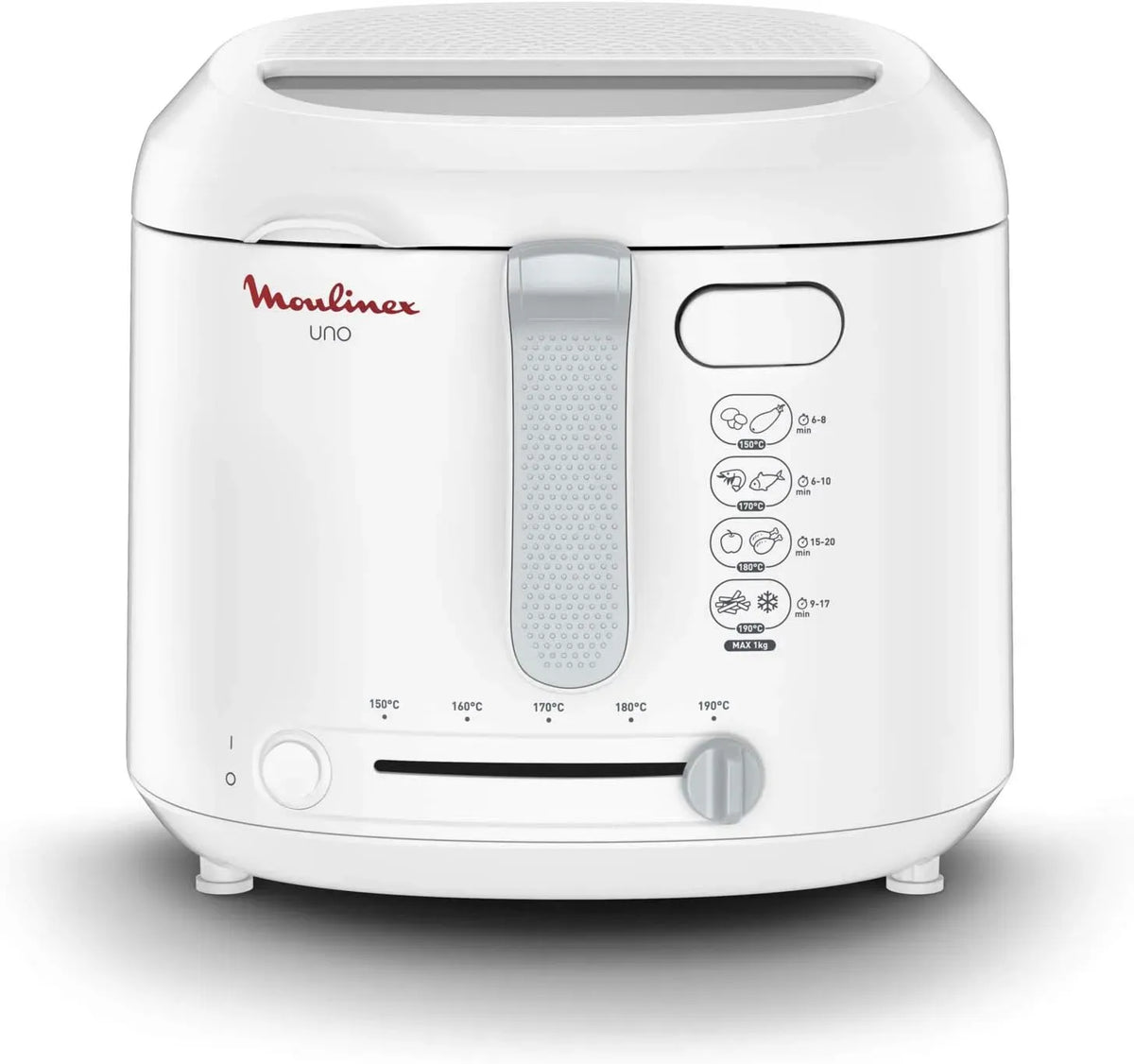 Moulinex AF2031 Fritteuse, 1,8 L, 1 kg, Weiß, für 4 Personen