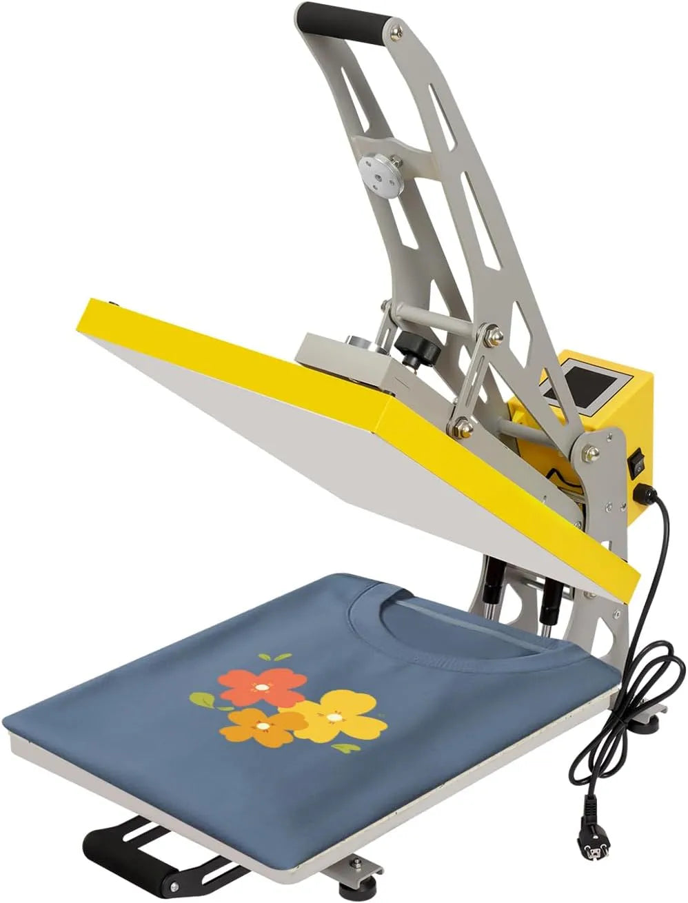 Sublimationsmaschine, Halbautomat, Heizpresse, Becher, 40x50cm, 2500 W, Touch-Bedienung, LCD-Display, Wärmefunktion, für Handyhüllen, Transferpresse