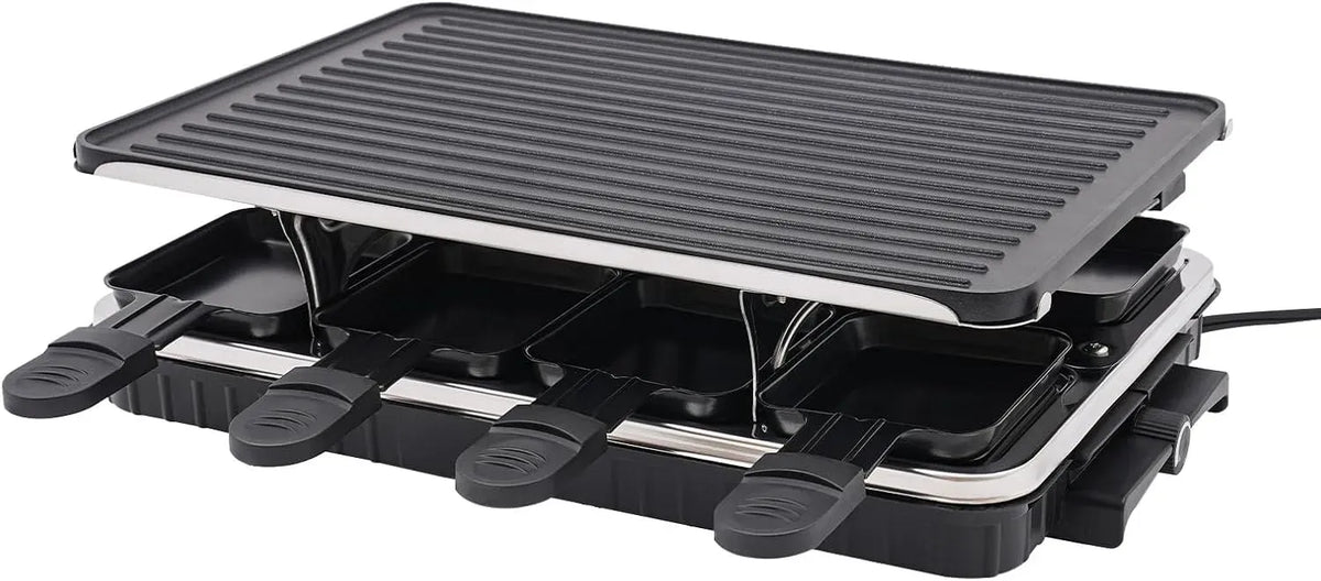 Barbecue-Grill, Elektrogrill, Tischgrill, elektrischer Tischgrill, 1300 W, Antihaftbeschichtung, für 6-8 Personen