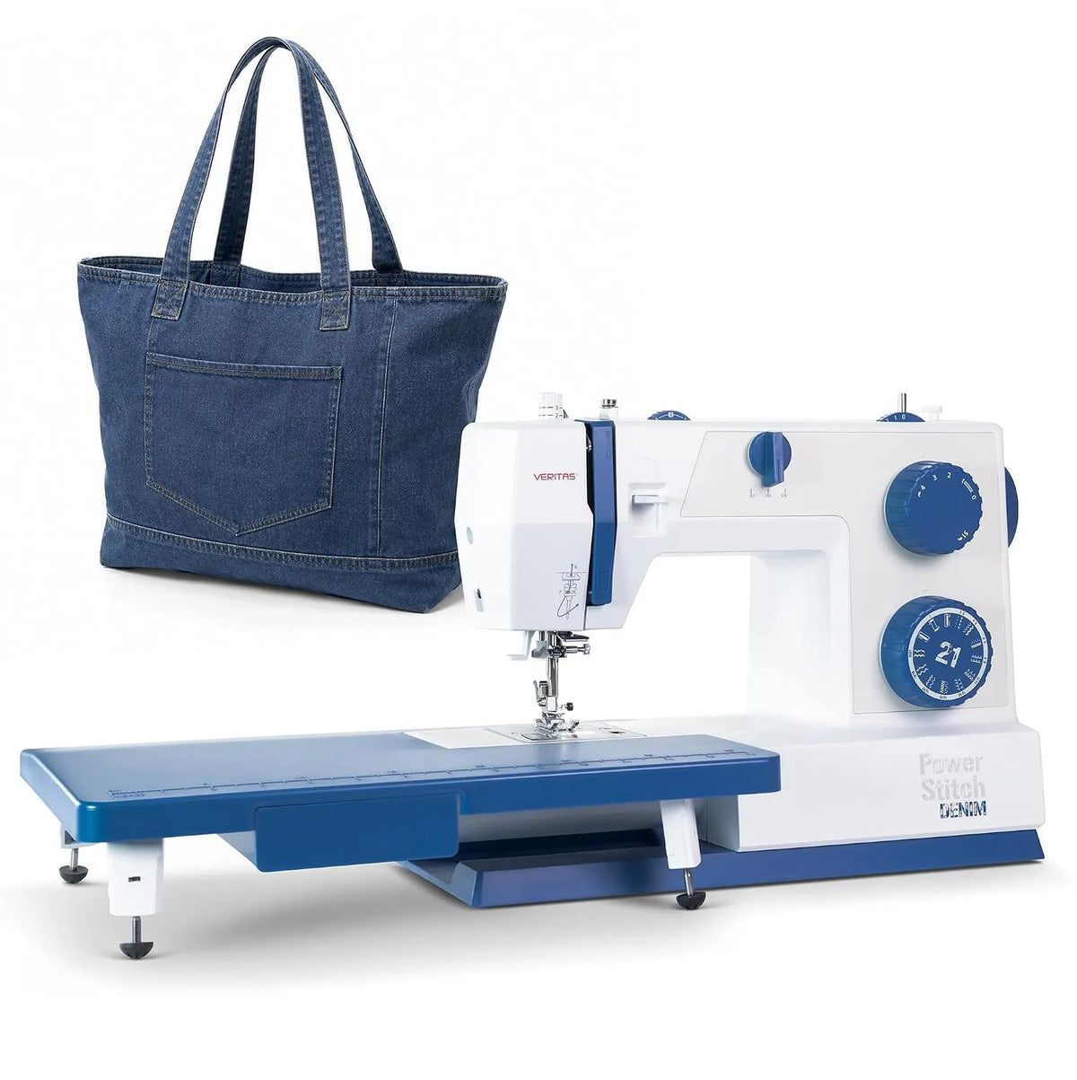 Anschiebetisch, Nähmaschine, elektrische Nähmaschine, 000 Stiche, für Jeans, VERITAS