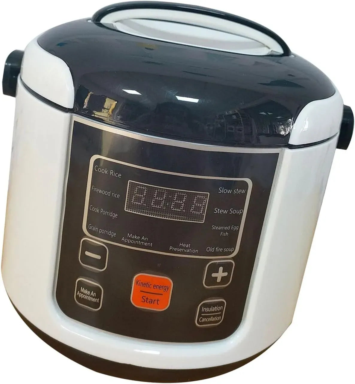 2-Liter-Reiskocher Liter-Reiskocher, Mini-Reiskocher, elektrischer Reiskocher, 24 V, Warmhaltefunktion, Camping, Wärmefunktion, für Reisen, POENVFPO