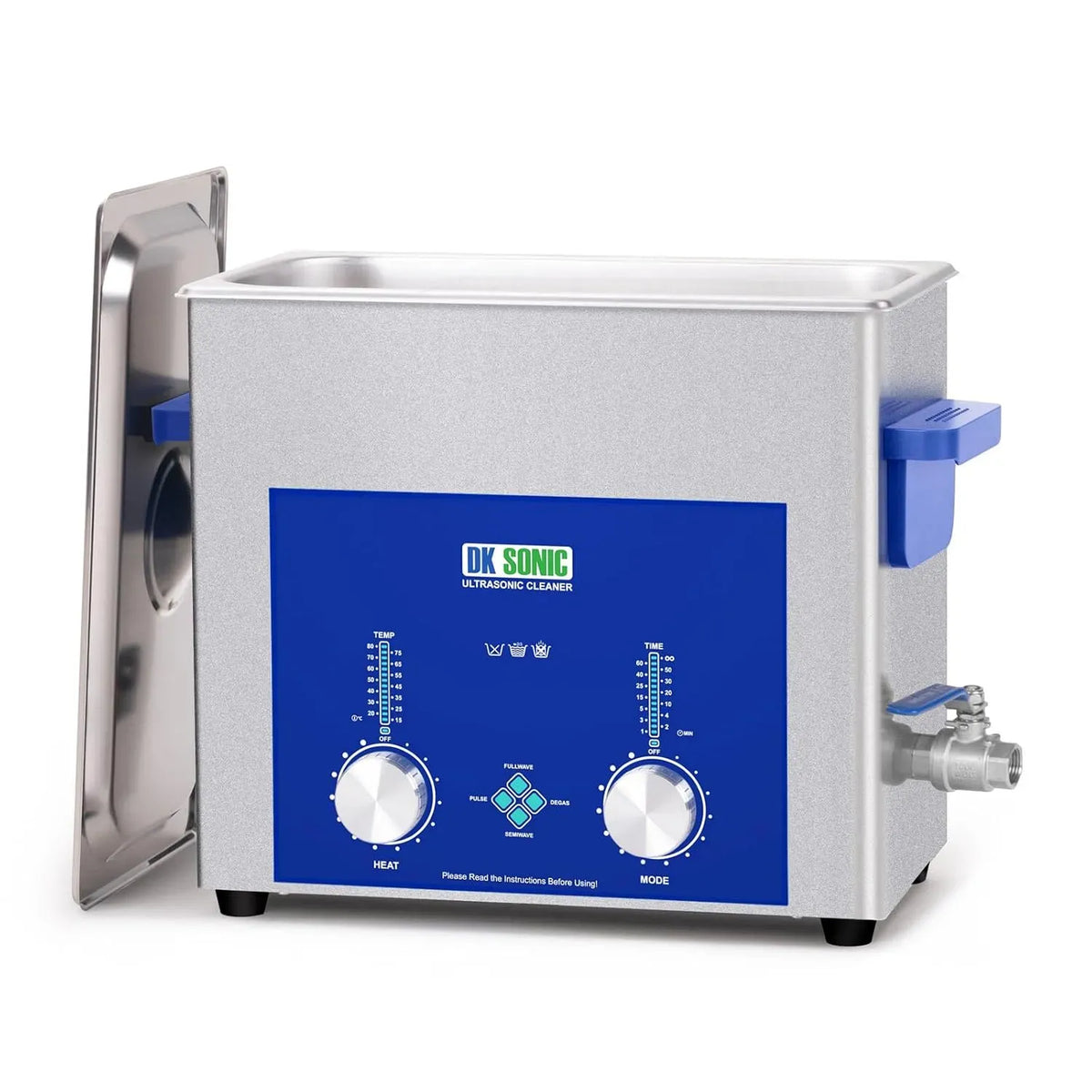 Ultraschallreinigungsgerät, Ultraschallreiniger, Heizung, 6 L, 180 W, Timer, Industrie, gewerblich, Wärmefunktion, für Vergaser