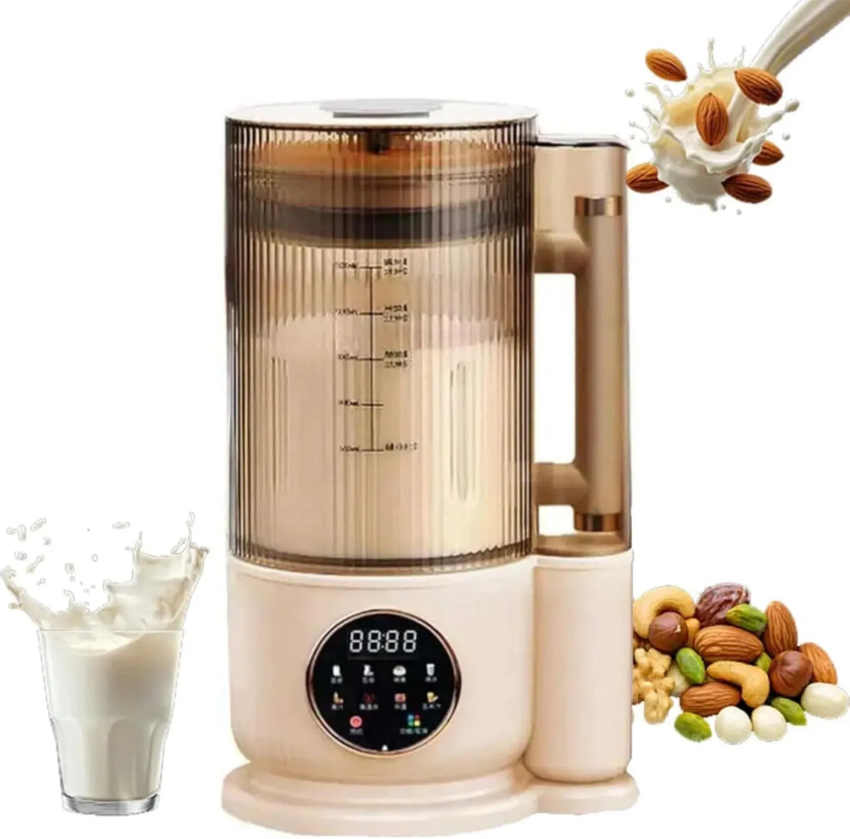 8-In-1-nussmilchbereiter In-1-nussmilchbereiter, Pflanzenmilchbereiter, 1,5 L, für Die Heimische Küche