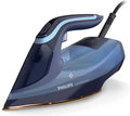 Philips DST8020/20 Dampfbügeleisen, elektrisches Bügeleisen, 3000 W, 55 g, 240 g, 300 ml, großer Wassertank, IPS-Panel, Blau