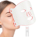 7-Farben Anti-Aging, Profey LED Maske Gesicht mit, Rotlicht Maske Gesicht, Wiederaufladbare LED Gesichtsmaske für Hautverjüngende
