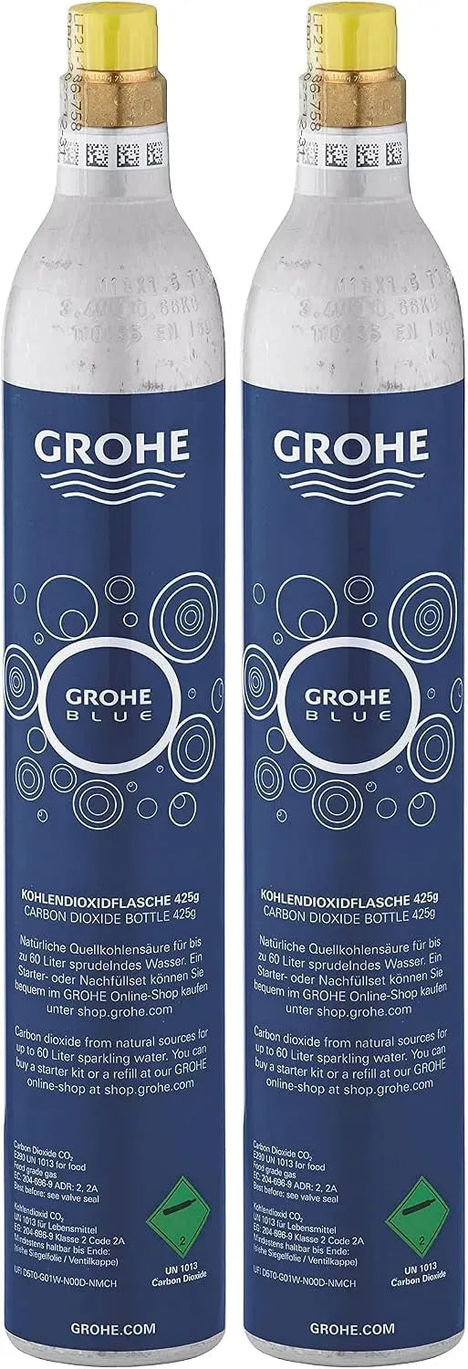 CO2 Flasche, 60 L, 425 g, Blau, für bis zu 60l Sprudelwasser, GROHE