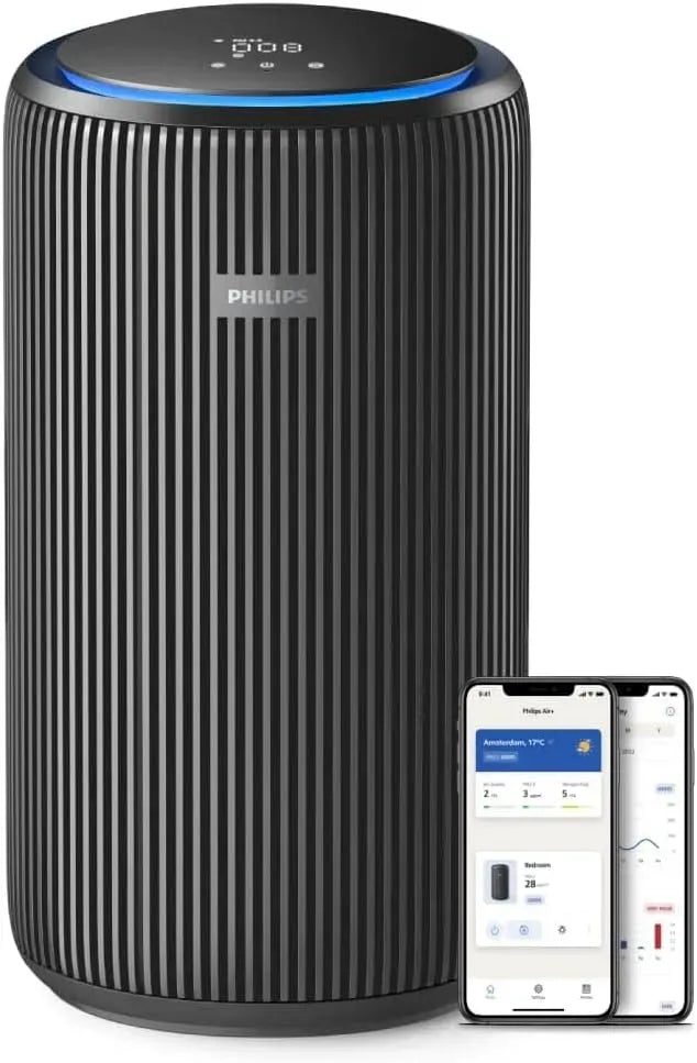 Philips Serie 4200 Luftreiniger, IPS-Panel, Schwarz, für Räume bis 156 m²