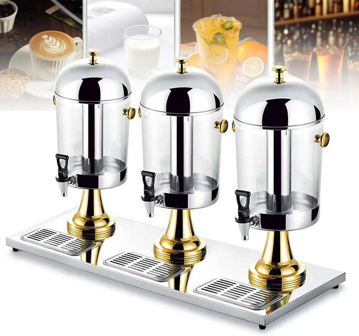 Entsafter, 24 L, Edelstahl, Saftspender aus Edelstahl