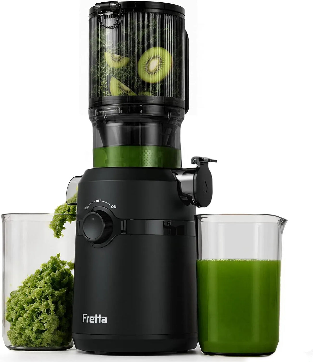 Entsafter, 200 W, Slow Juicer mit 108MM Breite und Größere Fütterungsröhre