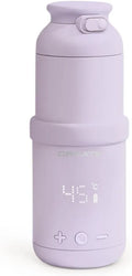 Lavendel/Temperaturwahlschalter, Wasserthermoflasche, PORTABLE, 35 W, 310 ml, tragbar, Wärmefunktion, für Muttermilch und Milchnahrung