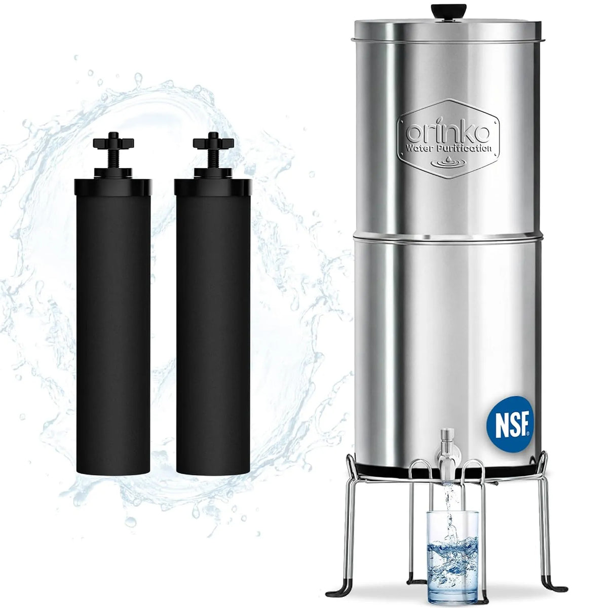 Wasserreiniger, Wasserfilter, Trinkwasserfiltersystem, 5,6 L, für Leitungswasser, ORINKO