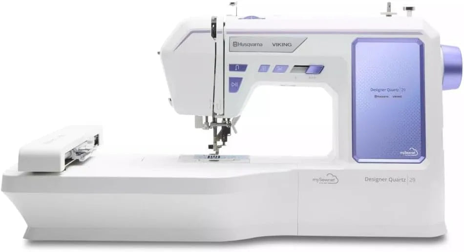 Stickmaschine, Husqvarna Viking Designer Quartz 29 Näh- und Stickmaschine inkl, Stickautomat
