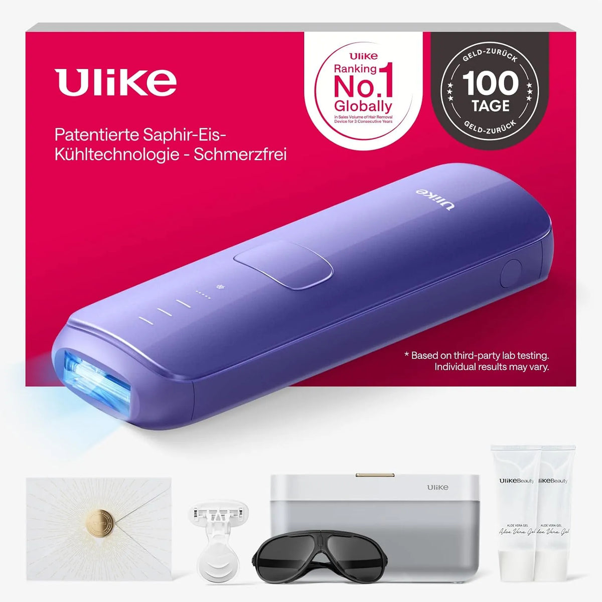 Ulike Air 3 Deluxe IPL Geräte Haarentfernung für Gesicht und Körper zu Hause, Alternative zur Laserhaarentfernung, Saphir-Eiskühl für dauerhafte