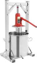 Apfelpresse, Obstpresse, Saftpresse, Weinpresse, Obstmühle, 12 L, Edelstahl