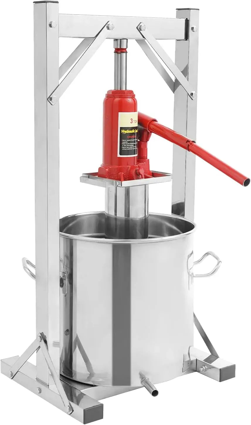 Apfelpresse, Obstpresse, Saftpresse, Weinpresse, Obstmühle, 12 L, Edelstahl
