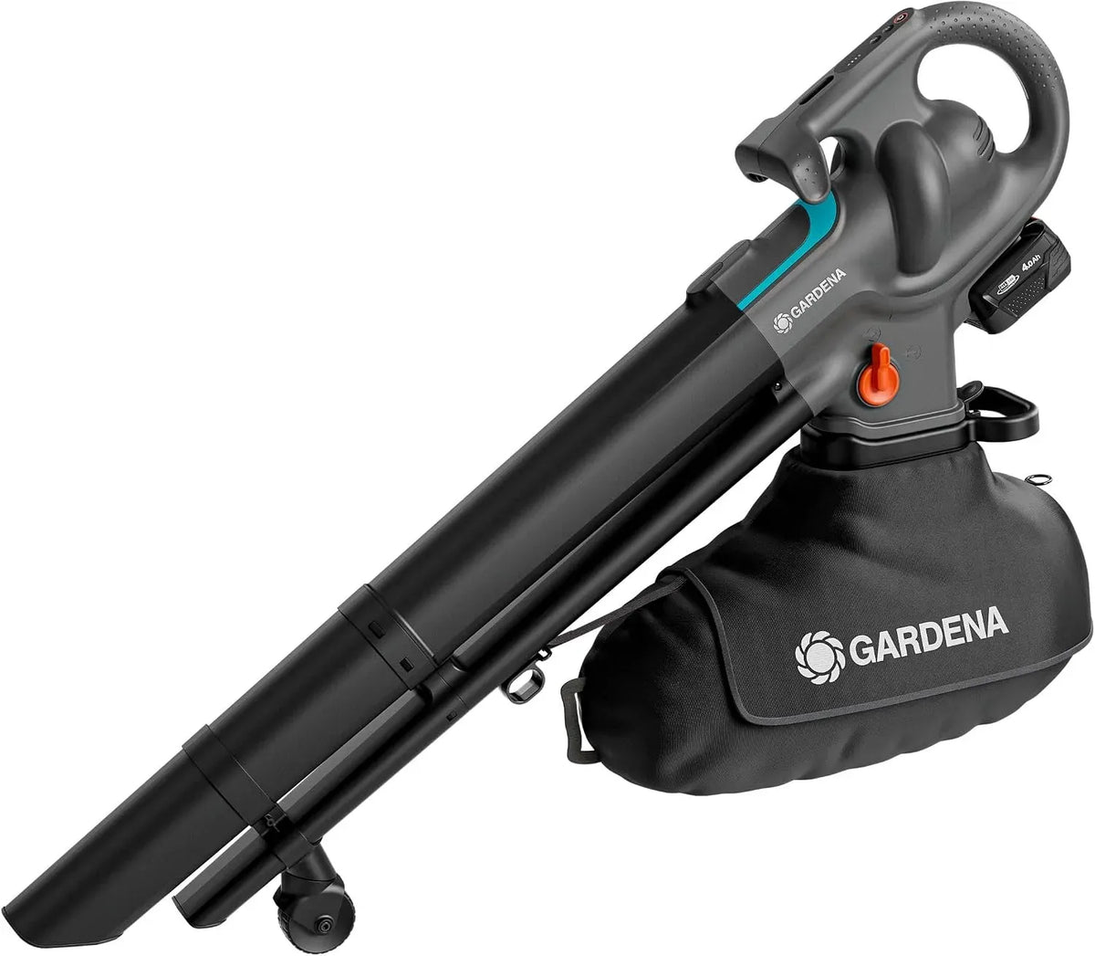 P4A Kabellos, Schneller Moduswechsel, Gardena Akku-Laubsauger/-Bläser PowerJet Collect 18V Ready-to-Use Set: Starker Luftstrom, 14895-20, Einstellbare