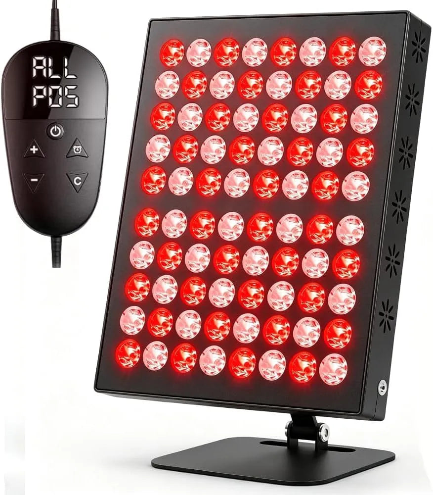 660nm 850nm Rotlichttherapie Gerät, Rotlichtlampe, Infrarotlampe, 62 W, Timer, für Red Light 660nm & 850nm Infrarotlampe mit Timer