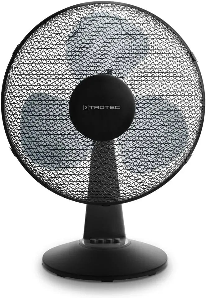 Ventilator, 40 cm, 40 W, TROTEC TVE 17, Oszillation, leise, Schwarz, 80°-Oszillation, 3 Gebläsestufen