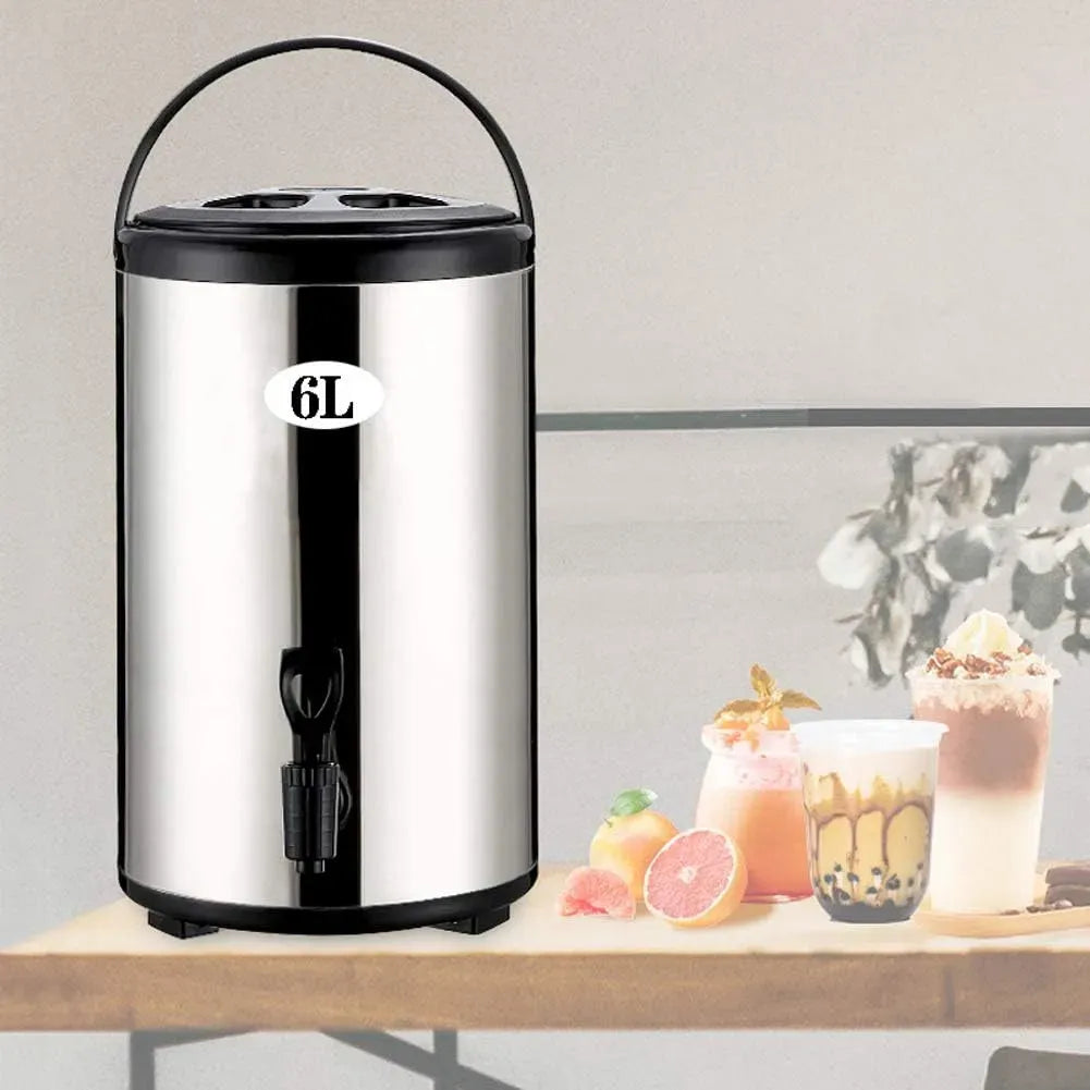 Küchenarmatur, 6 L, tragbar, Gastronomie, Edelstahl, tragbar und vielseitig für Veranstaltungen, Urne für Gastronomie, 10 l