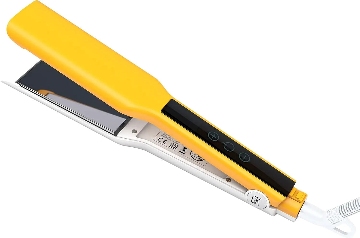 Haarglätter, 90 bis 230 °C, Glätteisen, Touch-Bedienung, Digitale Touchscreen-Steuerung, 4,5 cm Breite Platten