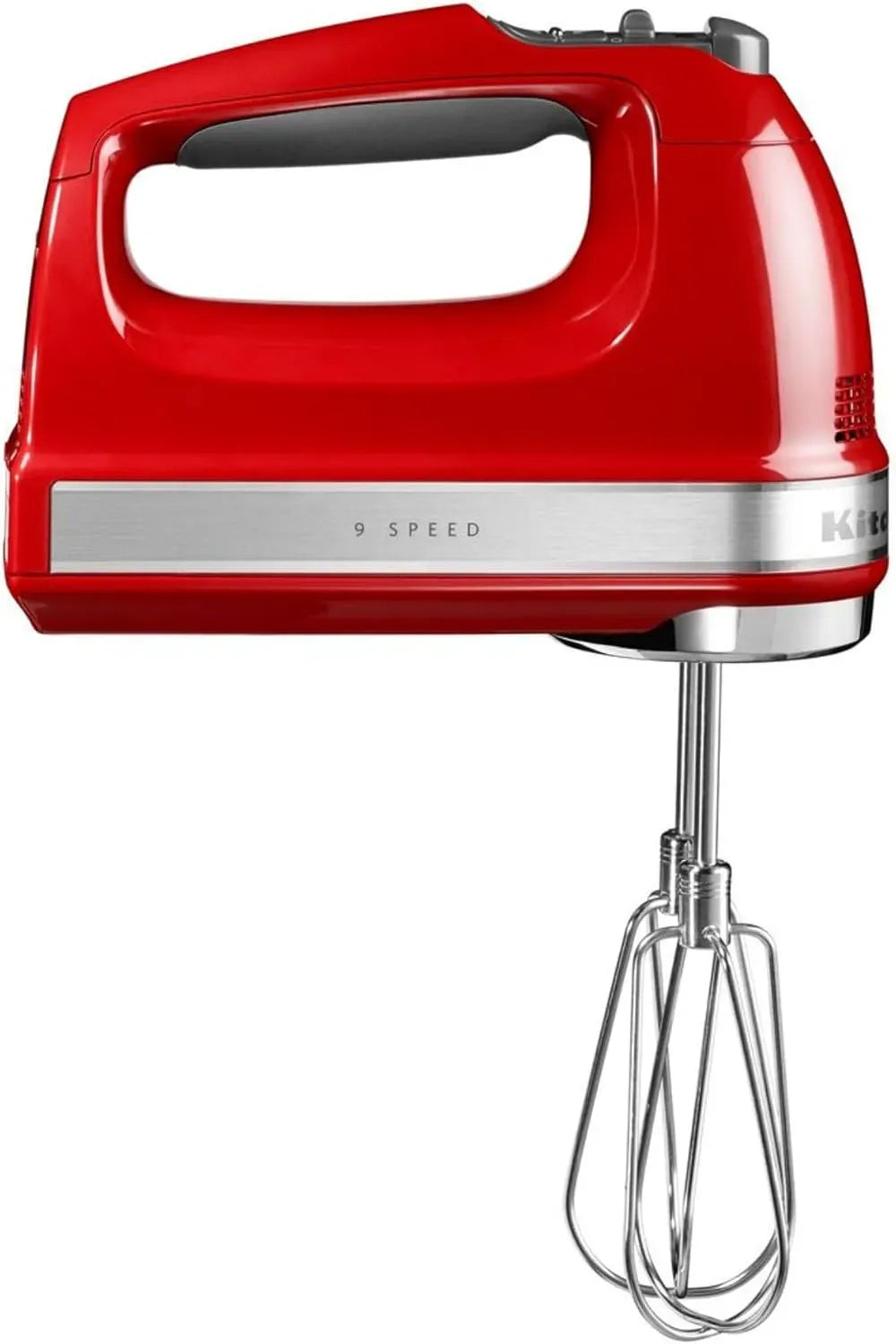 KitchenAid Schneebesen, Soft-Start und LED-Anzeige, Leistungsstarker Handmixer 9 Stufen, 85 W, Handrührer mit Edelstahl Rührbesen, Knethaken und