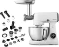 Küchenmaschine, 4,6 L, 800 W, MEDION MD12600, Touch-Bedienung, leise, Edelstahl, Weiß, Digitales Sensor Touch Display, 4,6 Liter Edelstahlschüssel