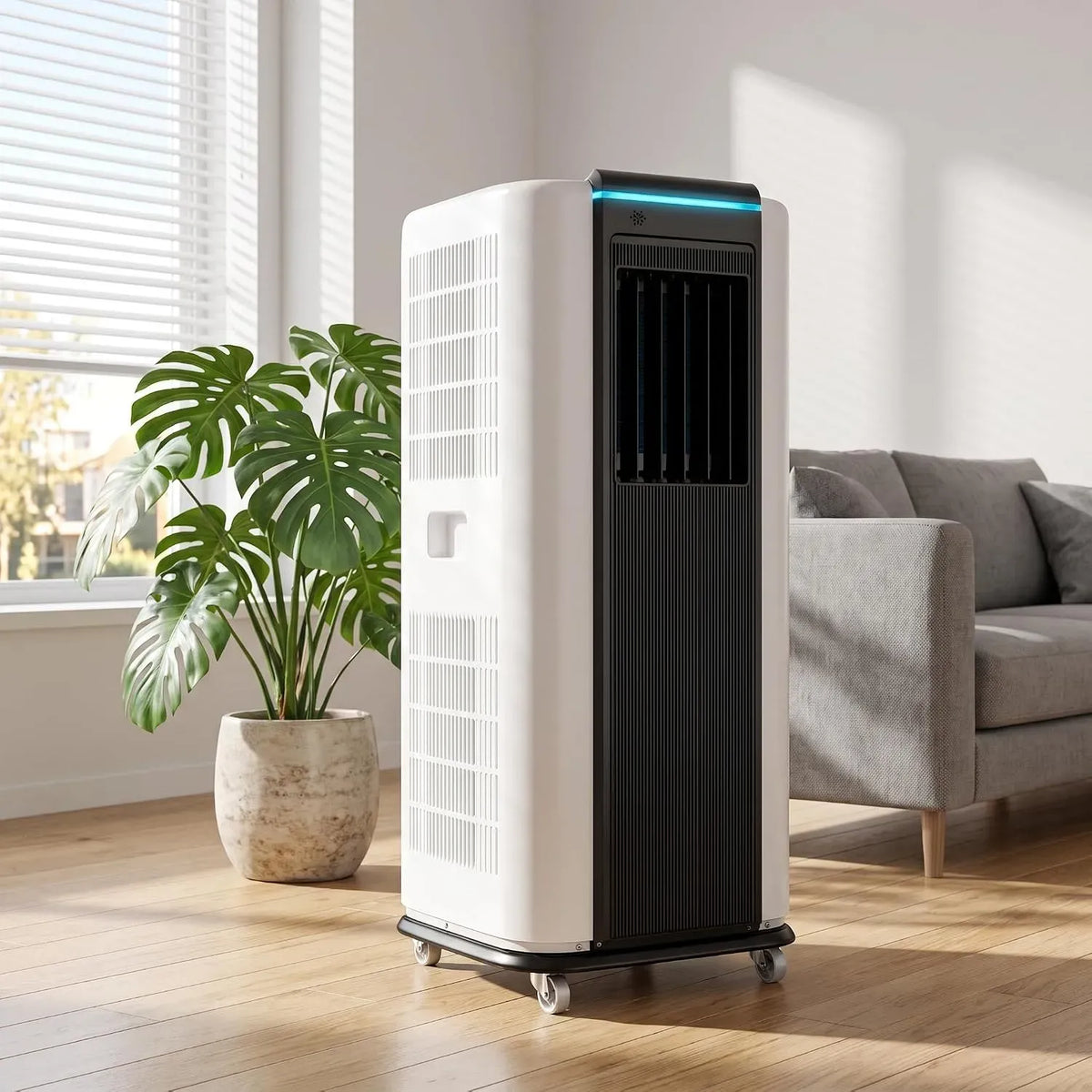 Klimaanlage, tragbar, Oszillation, leise, 120 ° Oszillation, Leiser Schlafmodus, Smart Luftentfeuchter