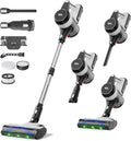 Staubsauger, 1.5 L, 550 W, AlloyMove 50000Pa/550W/70Min 7-Schicht-Filtersystem, leise, Super Leise für Tierhaare/Teppiche/Hartböden/Auto A01