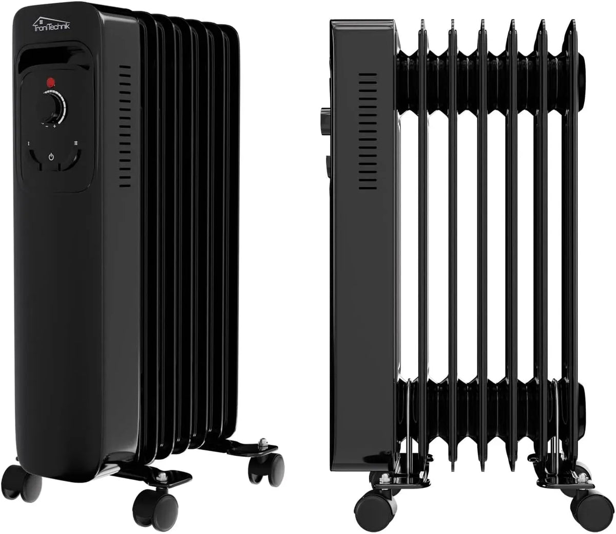 OR-207 TroniTechnik® Ölradiator 7 Rippen 1500 W schwarz