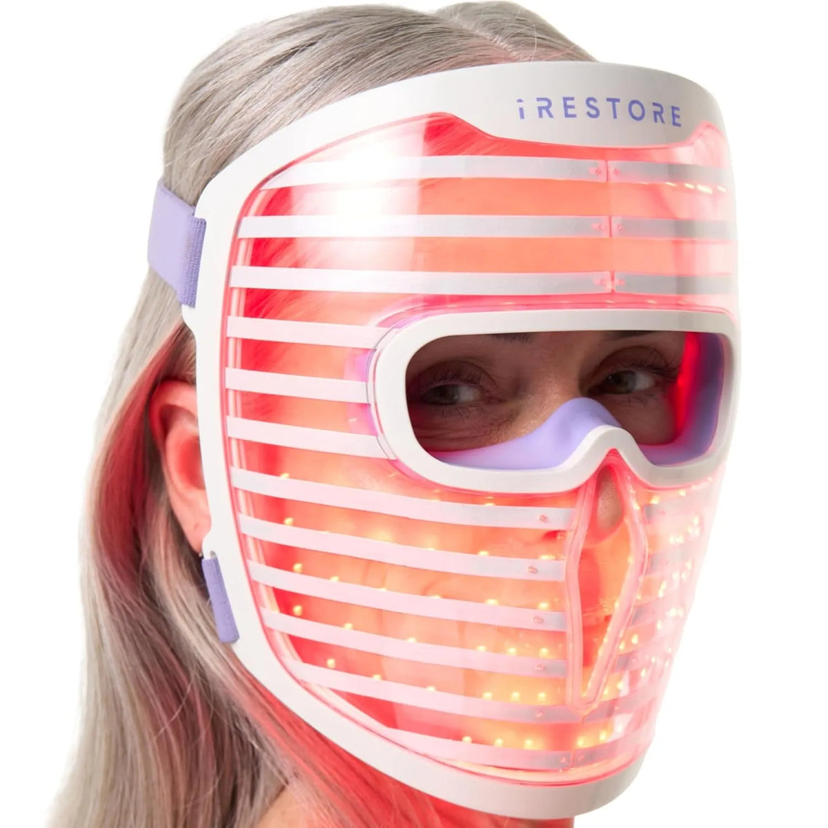 Hautpflegewerkzeug, Rot, LED-Gesichtsmaske, iRestore Illumina LED-Gesichtsmaske