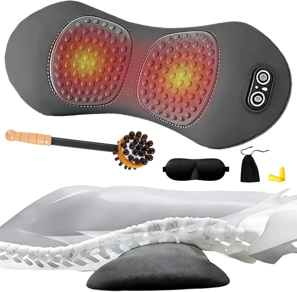 3-in-1 rückenmassagegerät, Support, USB, Fusion Massager