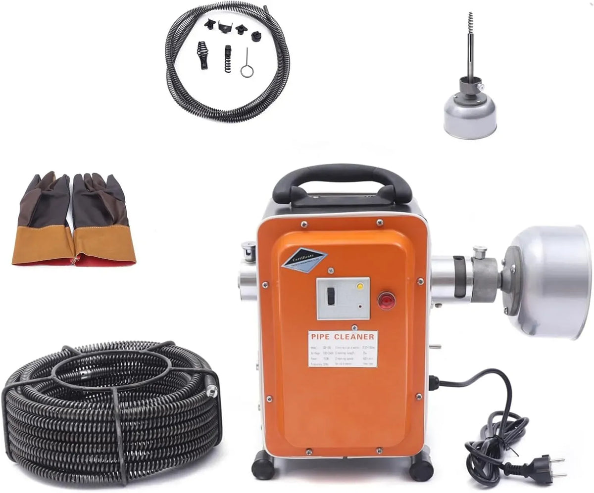 Rohrreinigungsmaschine, Rohrreinigungsgerät, 750 W, 20 m